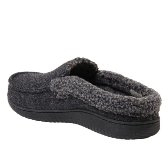 Dearfoams Slippers Mens Memory Foam Comfy Black Size 9/10 NEW - Picture 4 of 10